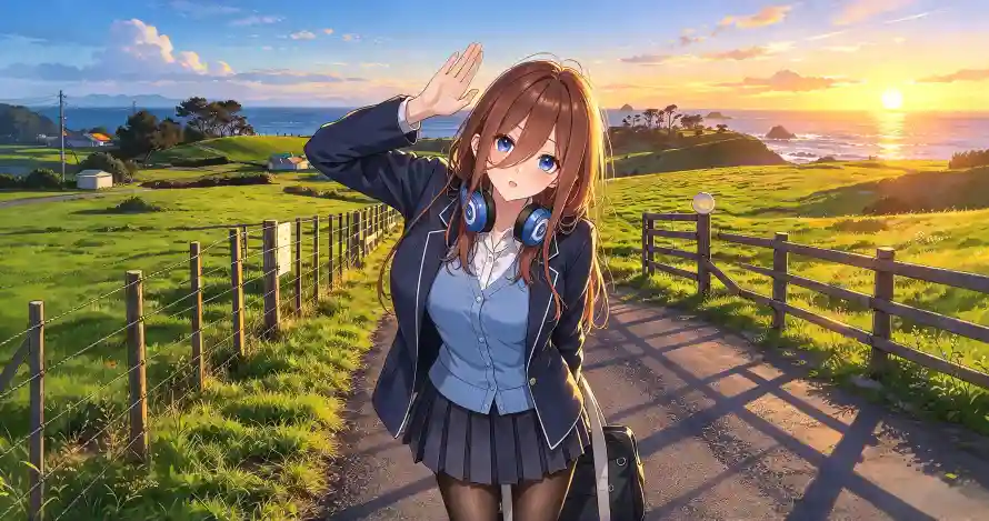 4k动漫壁纸 - 夕阳 - 少女 - 日落「哲风壁纸」 4k动漫壁纸 - 夕阳 - 少女 - 日落「哲风壁纸」