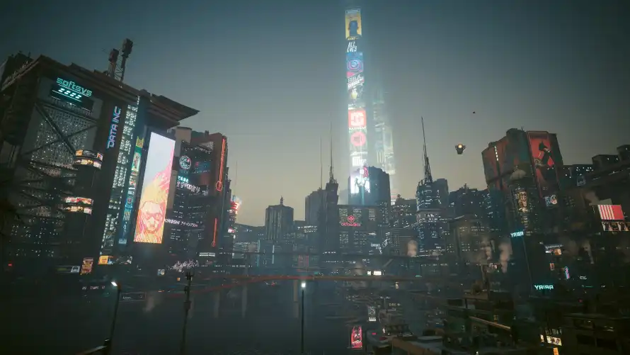 4k游戏壁纸-雾霾 - 黄昏-夜之城「哲风壁纸」
