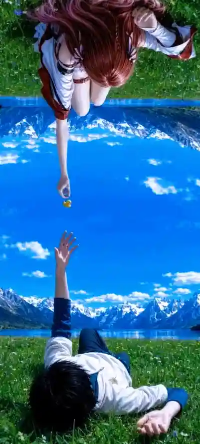 4k湖泊壁纸 - 草地 - 雪山 - 青春「哲风壁纸」