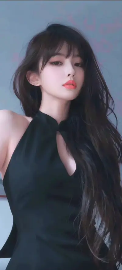 4k人像壁纸 - 红唇 - 美女 - 长发「哲风壁纸」