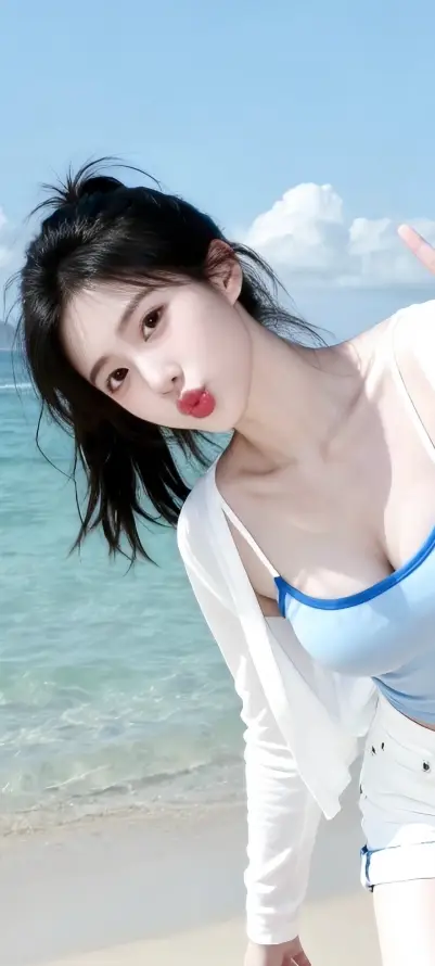 4k人像壁纸 - 夏日 - 沙滩 - 泳装「哲风壁纸」