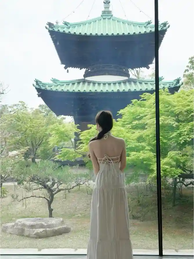 4k回眸壁纸 - 庭院 - 新绿 - 石景「哲风壁纸」
