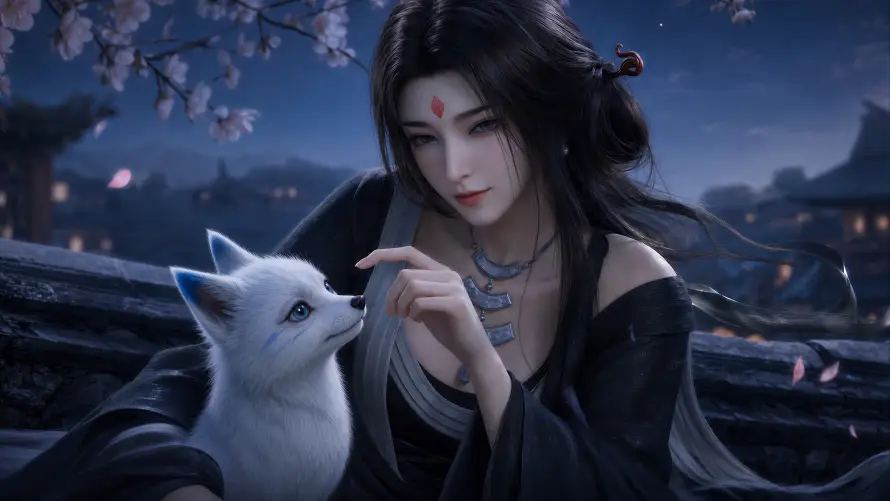 4k3D壁纸-仙侠 - 国风-夜晚「哲风壁纸」
