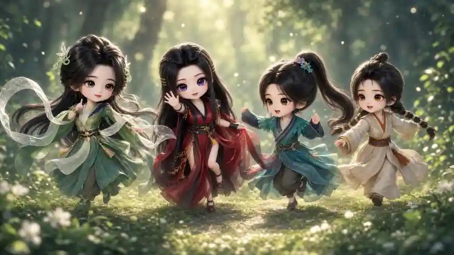 4kQ版壁纸 - 元瑶 - 古风 - 四人「哲风壁纸」