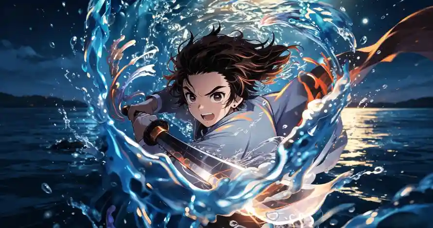 3k战斗壁纸-斩击 - 水花-水面「哲风壁纸」