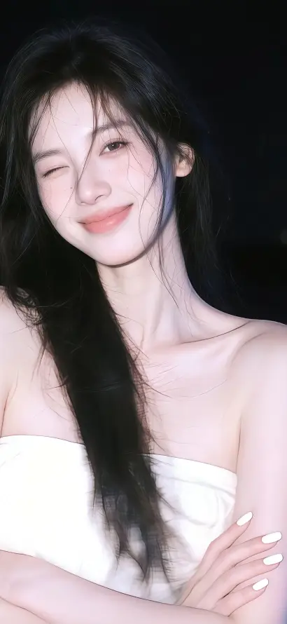 4k锁骨壁纸 - 长发 - 女艺人 - 氛围感「哲风壁纸」
