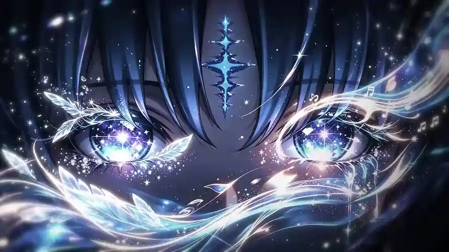 3k光效壁纸-冰晶 - 少女-星光「哲风壁纸」