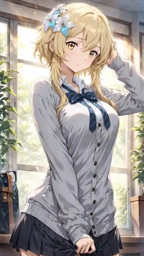 4k原神壁纸 - 荧 - 发饰 - 少女「哲风壁纸」