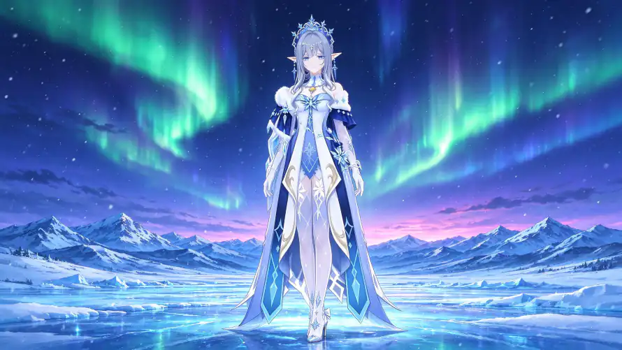 4k冰面壁纸 - 原神 - 女皇 - 星空「哲风壁纸」 4k冰面壁纸 - 原神 - 女皇 - 星空「哲风壁纸」