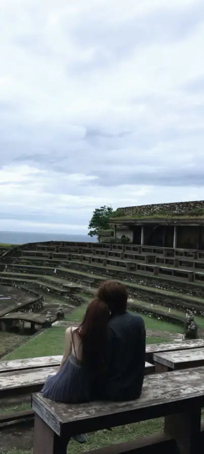 4k旅拍壁纸 - 海景 - 美女 - 背影「哲风壁纸」