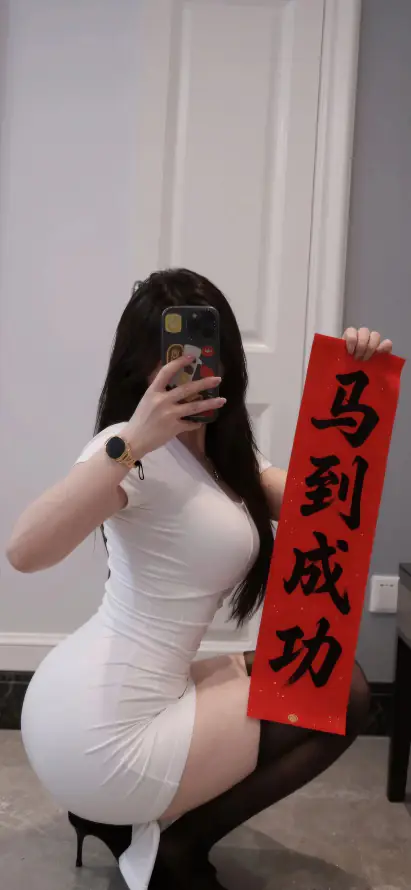4k室内壁纸 - 春节 - 美女 - 黑丝「哲风壁纸」