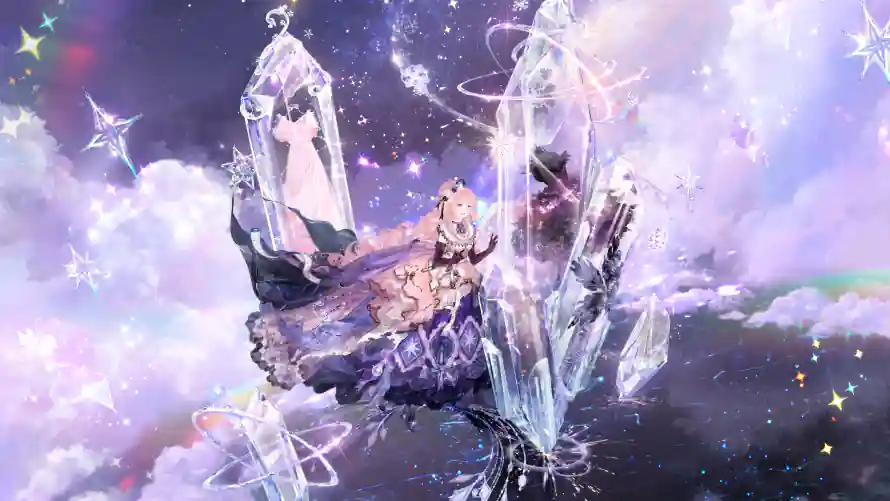 4k光晕壁纸 - 少女 - 星光 - 暖暖「哲风壁纸」