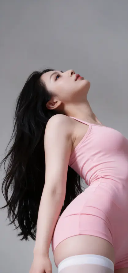 4k仰头壁纸 - 性感 - 白丝 - 美女「哲风壁纸」