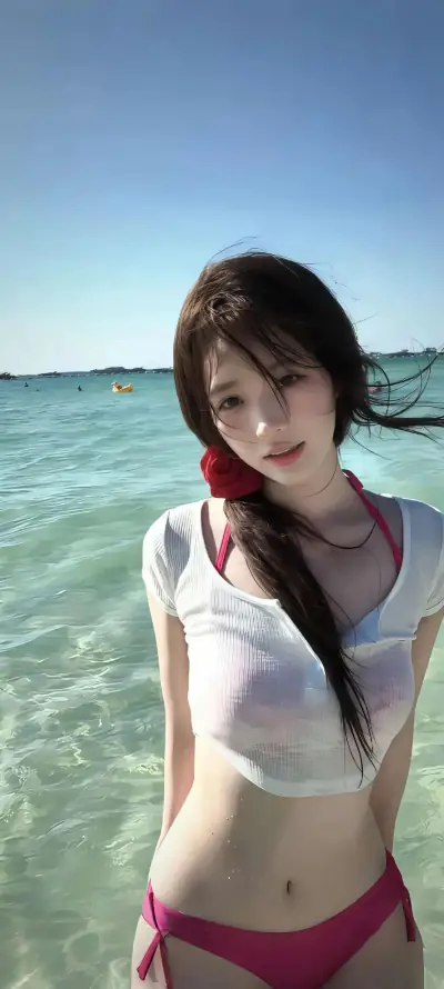 4k夏日壁纸 - 度假 - 晴天 - 浅海「哲风壁纸」