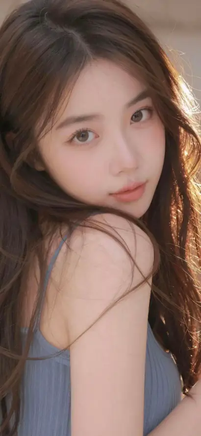 4k侧脸壁纸 - 美女 - 长发 - 少女感「哲风壁纸」