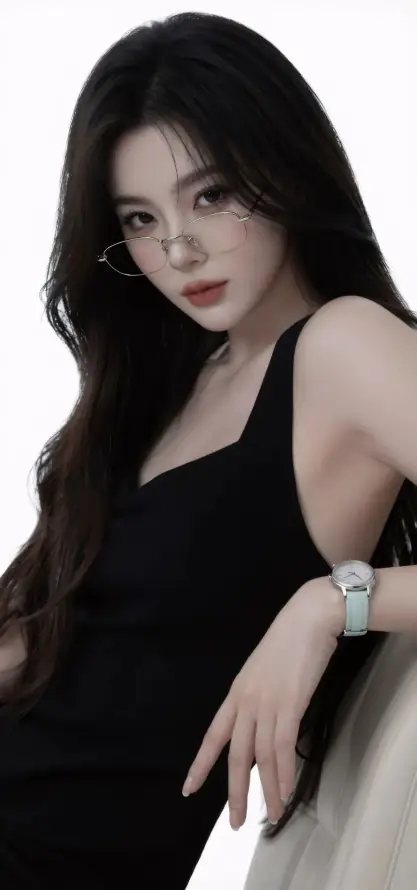 4k手表壁纸 - 红唇 - 美女 - 大波浪「哲风壁纸」