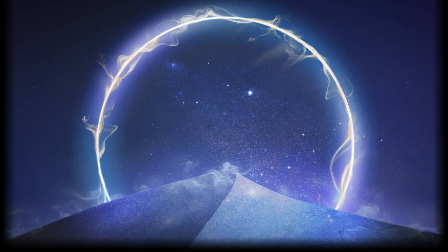 2k星星壁纸-发光的 - 空间-数字艺术壁纸分享「哲风壁纸」