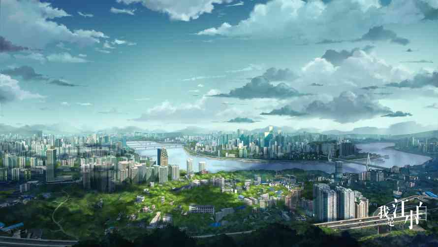 3k城市壁纸-动漫城和云-热门的壁纸「哲风壁纸」