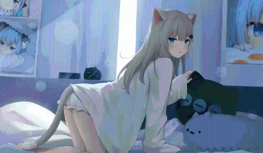 1k动漫壁纸-猫耳 - -壁纸推荐「哲风壁纸」