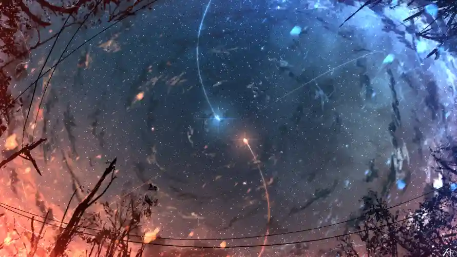 2k夜晚壁纸-低角度 - 天空-数字艺术壁纸分享「哲风壁纸」