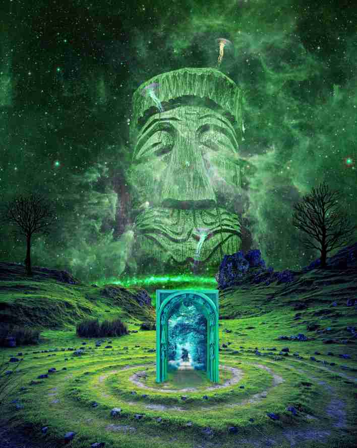 4k天空壁纸 - 光 - 草 - 幻想「哲风壁纸」