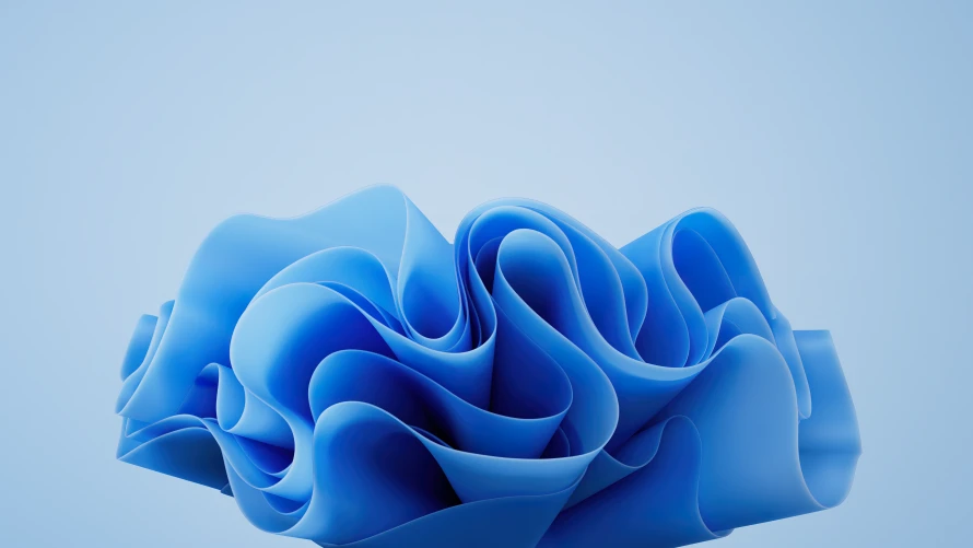 5k抽象的壁纸-蓝色的和3D抽象-极简主义「哲风壁纸」