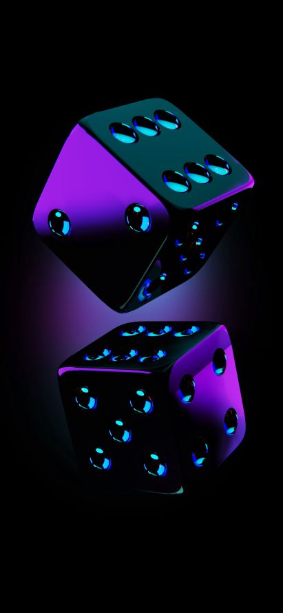 4k空间壁纸 - 骰子 - 品红色 - 棋盘游戏「哲风壁纸」