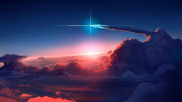 3k天空壁纸-数字艺术与星星-免费下载「哲风壁纸」