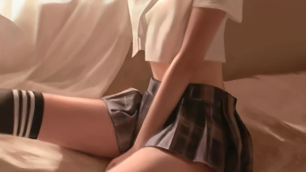 4k丝袜壁纸-计算机图形图像处理和人们-校服「哲风壁纸」