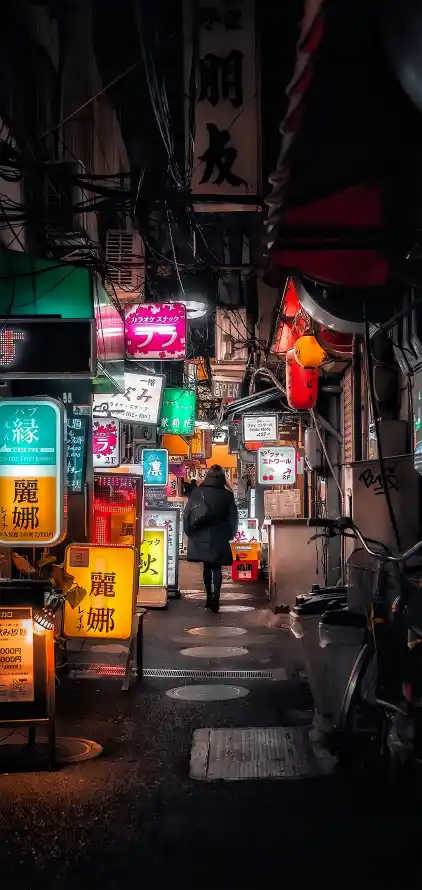 4k午夜壁纸 - 街 - 城市 - 建筑「哲风壁纸」