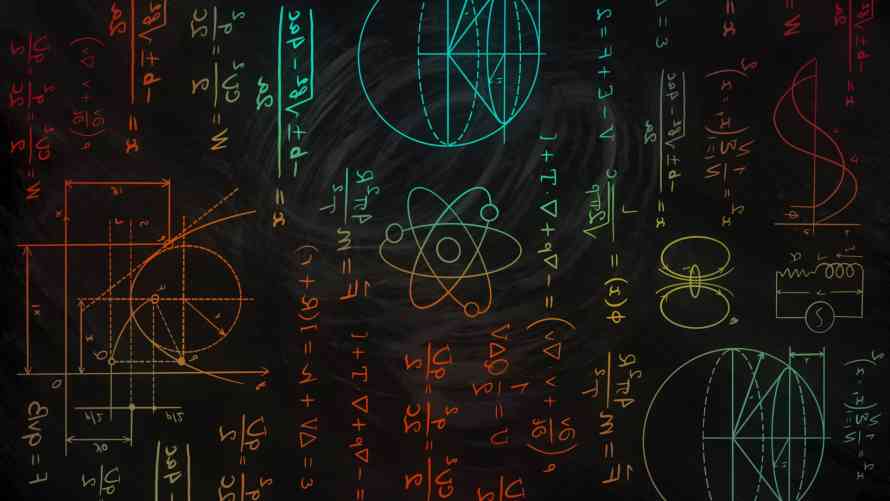 2k公式壁纸-黑色的与化学-数学公式免费下载「哲风壁纸」
