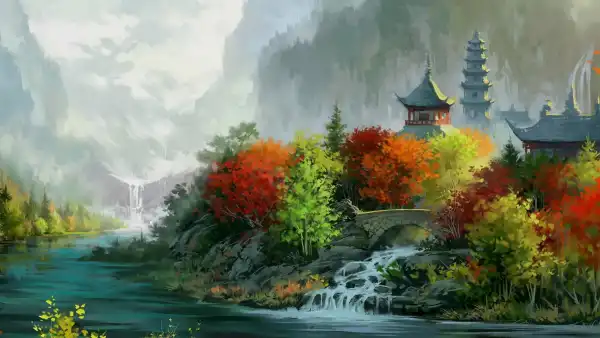 2k房子壁纸-艺术品 - 景观-亚洲建筑壁纸分享「哲风壁纸」
