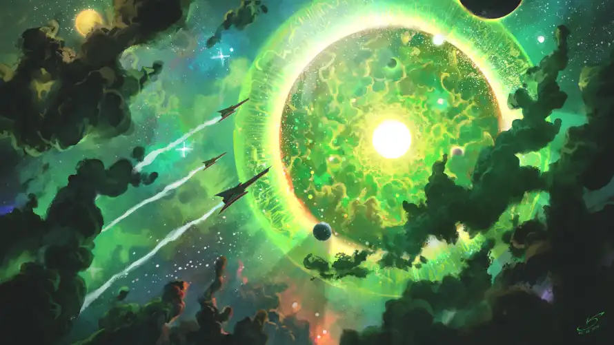 4k插图壁纸-艺术品和星云-科幻小说免费下载「哲风壁纸」