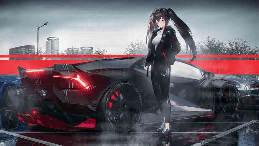 5k西摩壁纸-日本动画片 - 车-惩罚：灰乌鸦「哲风壁纸」
