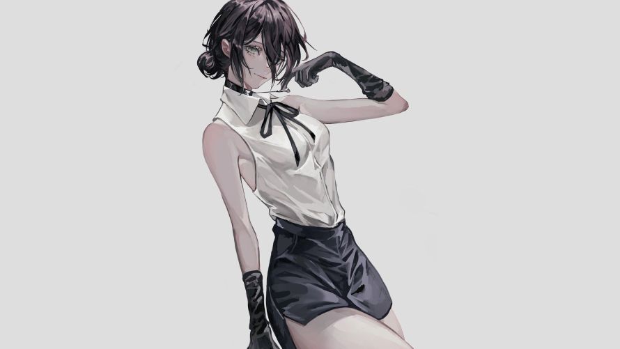 3k手套壁纸-电锯人和动漫女孩-壁纸分享「哲风壁纸」