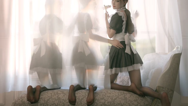 2k丝绸壁纸-女仆装和女佣-壁纸分享「哲风壁纸」