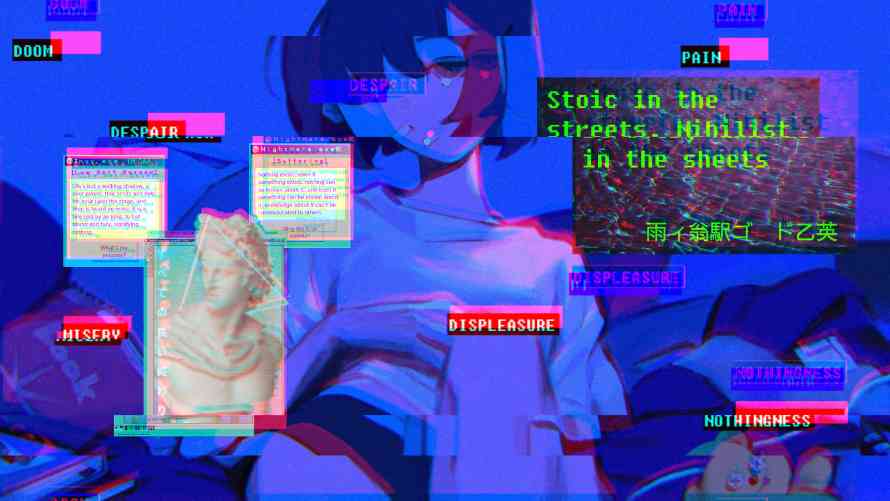 2k哲学壁纸-蒸汽波与虚无主义-壁纸分享「哲风壁纸」