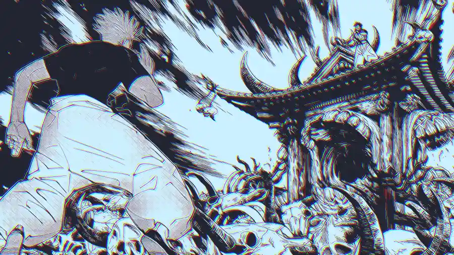 3k颅骨壁纸-漫画-五条悟壁纸-动漫男孩「哲风壁纸」