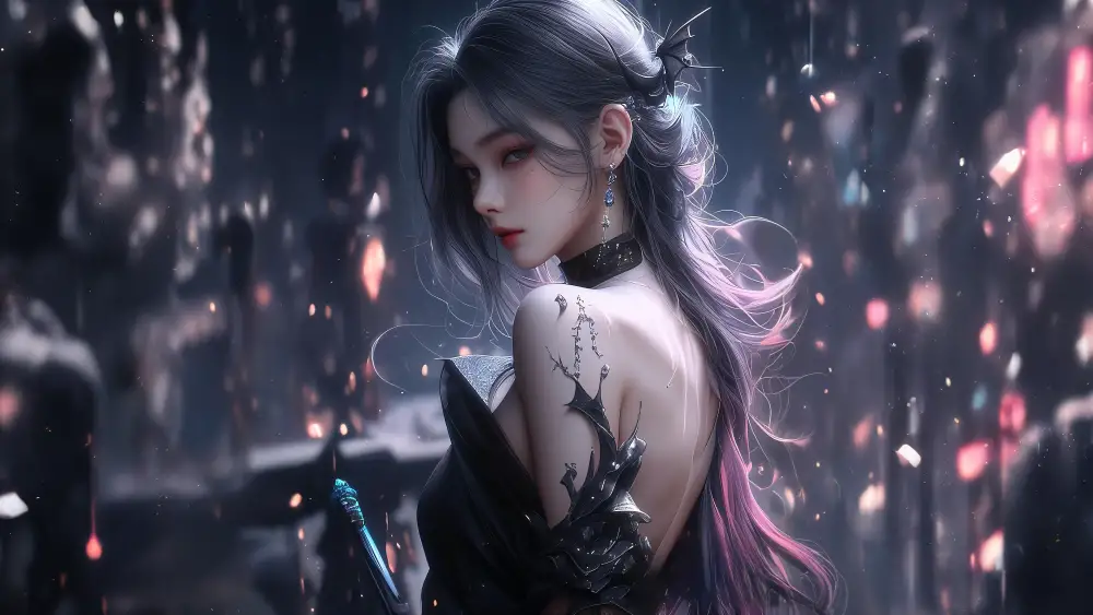 4k插画壁纸-鬼刀背景图片 - 精选壁纸「哲风壁纸」