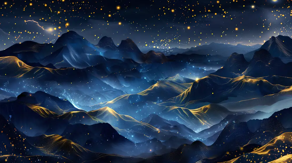 4k星星眼空壁纸-山-《壁纸分享》「哲风壁纸」