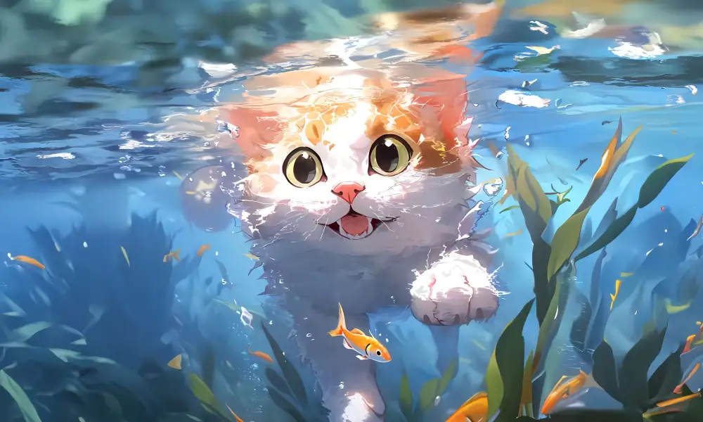 2k猫猫壁纸-海-《免费下载》「哲风壁纸」