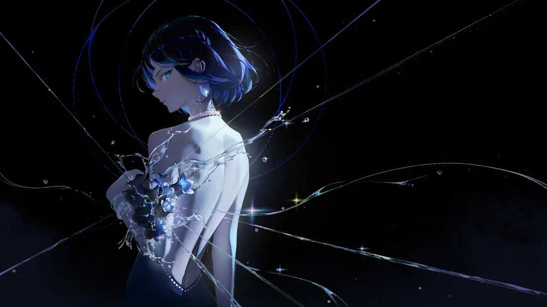 4k插画壁纸-岁/出水芙蓉图片-《免费下载》「哲风壁纸」