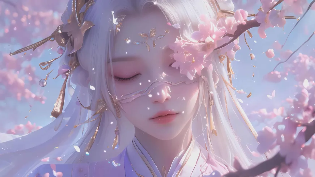 4k插画壁纸-花/出水芙蓉壁纸-《精选壁纸》「哲风壁纸」