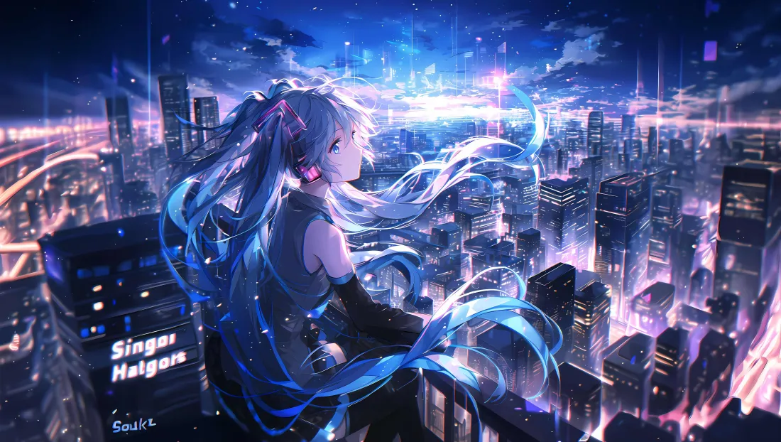 4k初音未来壁纸-虚拟歌姬-《热门的壁纸》「哲风壁纸」