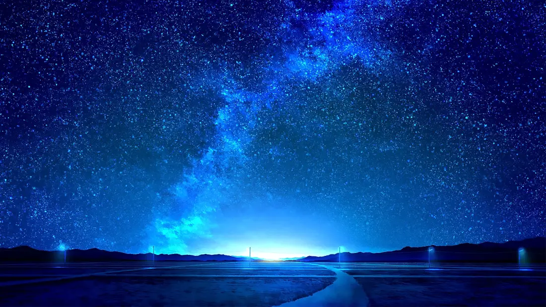 4k星星眼空壁纸-插画背景-《免费下载》「哲风壁纸」