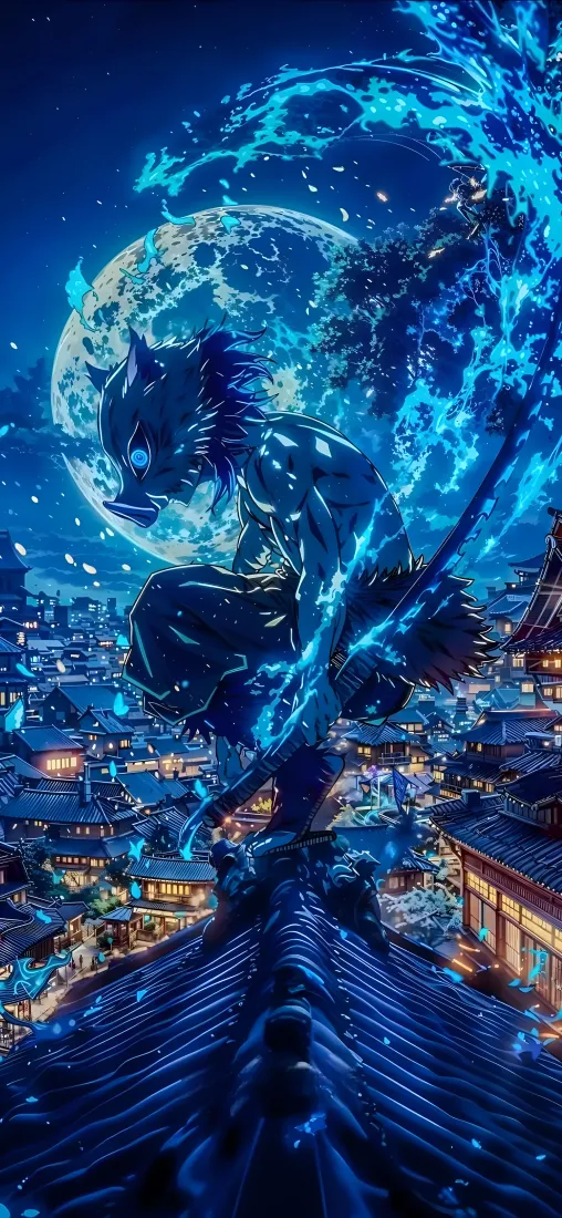 《鬼灭之刃》手机壁纸-嘴平伊之助图片-免费下载「哲风壁纸」