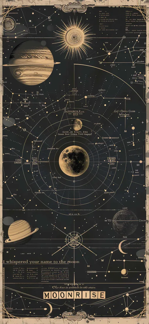 《土星城》手机壁纸-星空灰背景图片 - 精选壁纸「哲风壁纸」