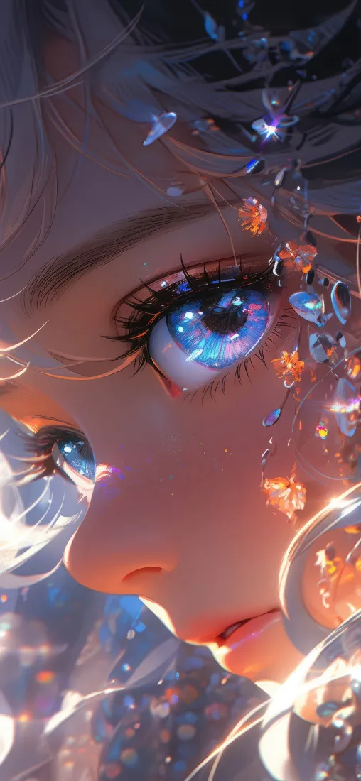 《AI》手机壁纸-眼睛壁纸-美女「哲风壁纸」
