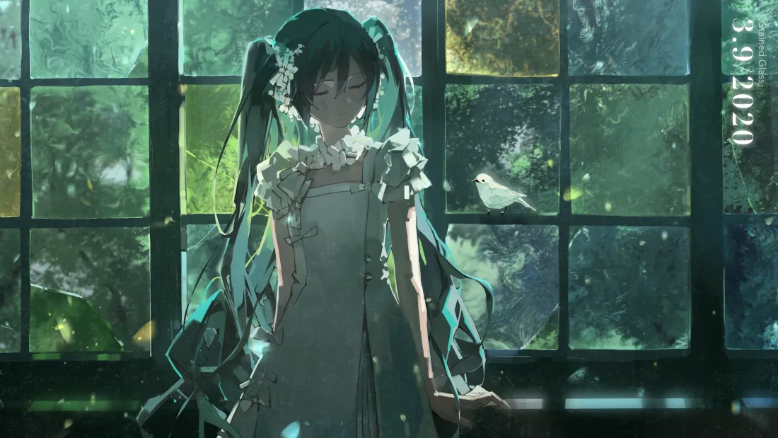 4k初音壁纸-绿壁纸 - 免费下载「哲风壁纸」