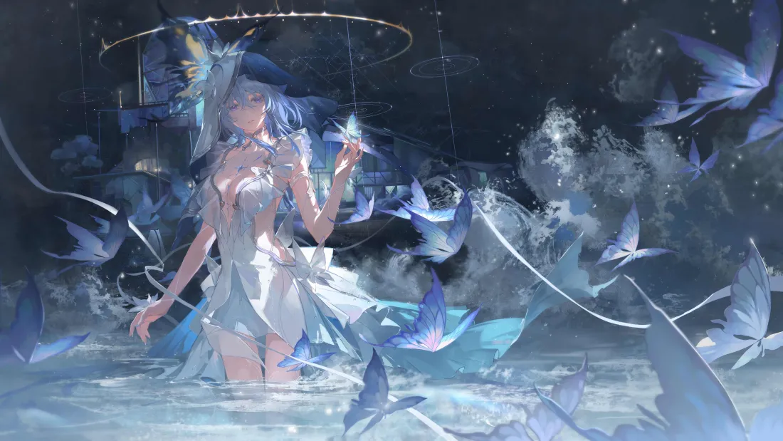 4k手绘壁纸-折纸背景图片 - 插画背景图片 - 静\出水芙蓉「哲风壁纸」